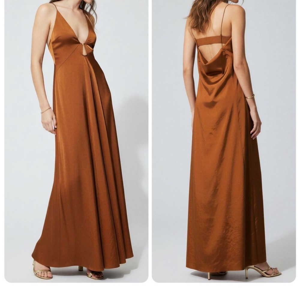 COS Backless Brown Dress